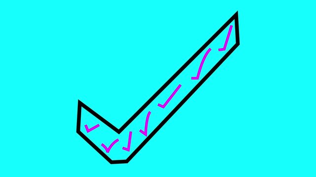 Checkmark Icon Vector Logo template. Check list button icon. Check mark in round sign. Vector illustration. 