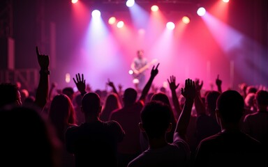 Crowd in a concert. High quality