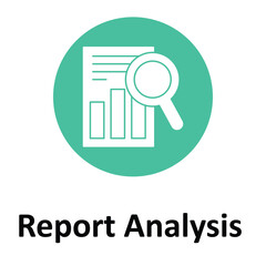  Report Analysis Vector Icon which can easily modify or edit