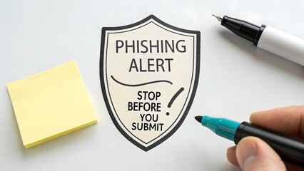 A Phishing Alert Shield Drawing to Prevent Data Security Risks