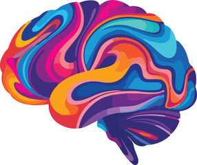 Colorful abstract background with decorative floral and swirl elements