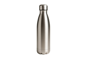 A sleek metal water bottle, perfect for hydration on the go