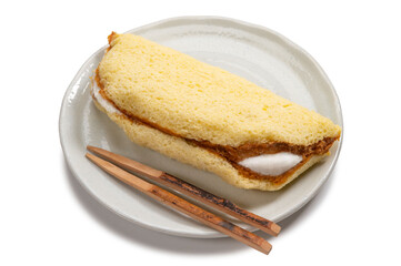 日本のスイーツ、バナナオムレツ