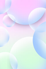 abstract background with blue bubbles