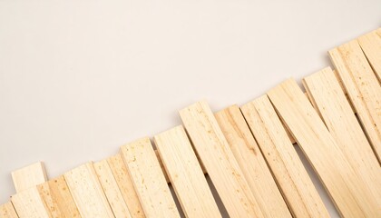 Light Beige Travertine Stone Ribbons Flatlay