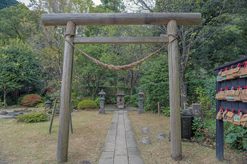 鹿児島 仙巌園 猫神神社