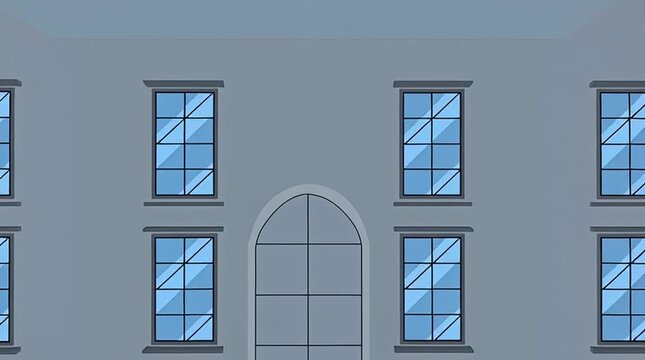 bank building vector illustration with flat design style