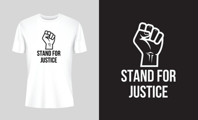 Stand for Justice t-shirt design