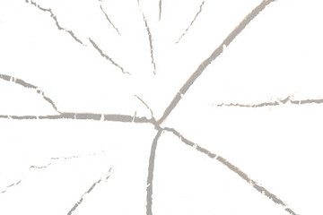 Cracked surface texture with transparent background
