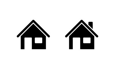House icon in trendy style. Home architecture and real estate building symbol