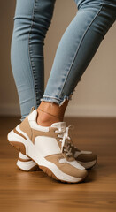 Trendy Sneakers and Skinny Jeans