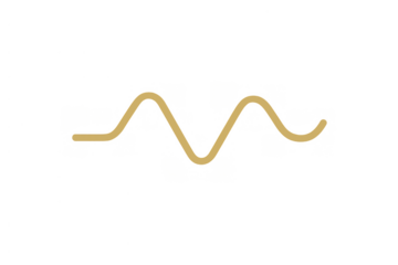 Sine wave illustration showing signal oscillation and fluctuating frequency on transparent background