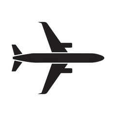 Obraz premium airplane silhouette vector icon. vector illustration EPS 10