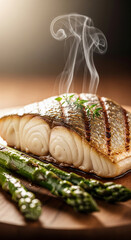 Grilled Fish with Asparagus