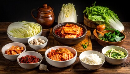 ingredients for homemade kimchi 