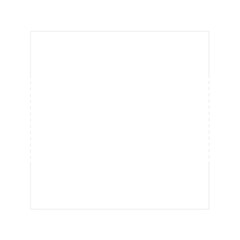 White gradient thin line with dashed square frame element..