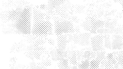 Grey dots scattered on white background abstract pattern black circle