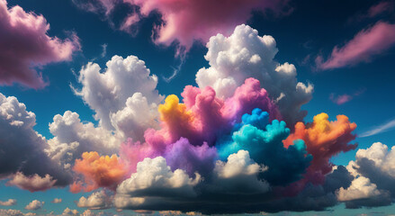 abstract background with clouds