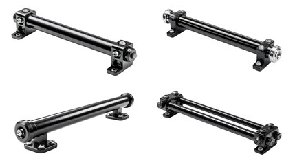 Precision engineered mechanical components for industrial applications and advanced manufacturing projects showcasing robust design and high performance isolated on transparent background