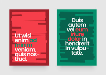 Fototapeta na wymiar Simple template with a background made from horizontal strips of paper. Frame for your message. Layout for flyer, poster or cover.