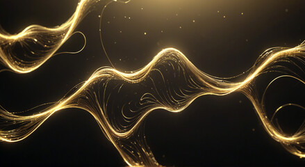 abstract background with glowing stars