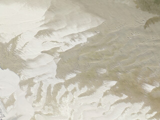 Desolate Coastal Terrain Captured from Above