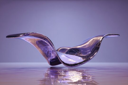 Abstract and Creative Podium Surreal floating empty podium made of liquid metal morphing shapes dreamlike background impossible physics artistic vibe