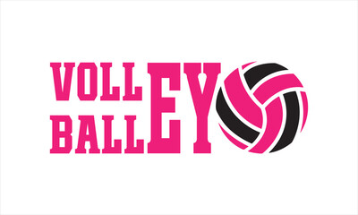 Volleyball Logo Vector – Clean Sports Emblem Design - Volleyball Graphic Artwork