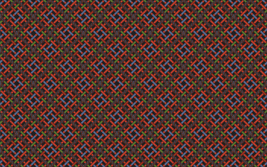 Seamless Textures with ethnic patterns. Navajo geometric abstract print. Decorative decoration with a rustic feel. The design is inspired by Native Americans. Colors are black and white.