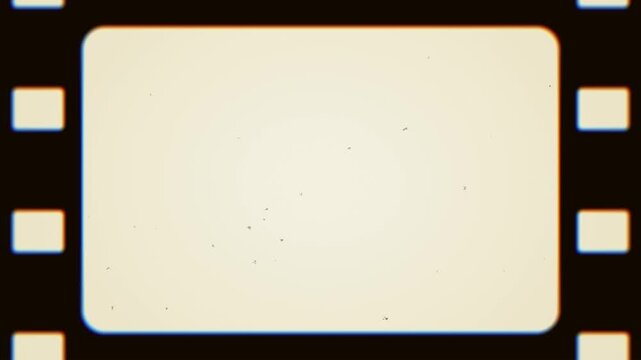 8mmフィルムのような古い映像の枠の素材