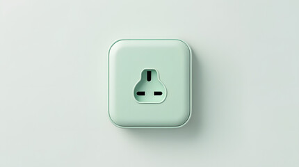 a image of plug in c green color