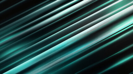 Obraz premium Abstract diagonal lines create a modern, dynamic effect with a glossy teal texture