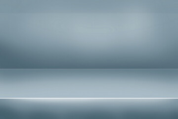 Clean stage backdrop with minimal shelf design ideal for product presentations and promotional displays, adding a touch of sophistication, perfect for showcases