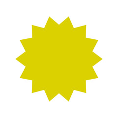 Price sticker. Sale label. Paper price tag. Starburst icon set. 