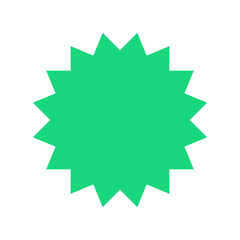 Price sticker. Sale label. Paper price tag. Starburst icon set. 