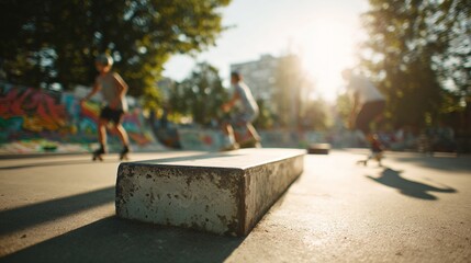 skate park with people skating during daytime