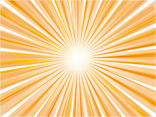 Orange Burst Speed Line Background Illustration