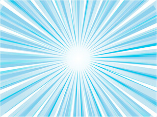 Blue Burst Speed Line Background Illustration