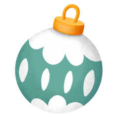 christmas ball ornament decoration winter tree december isolated on white clipart png transparent illustration