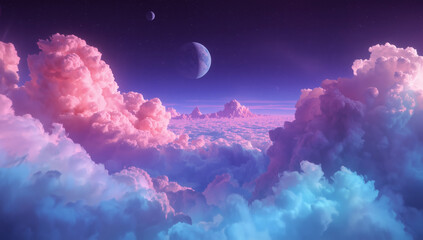 purple cloudscape