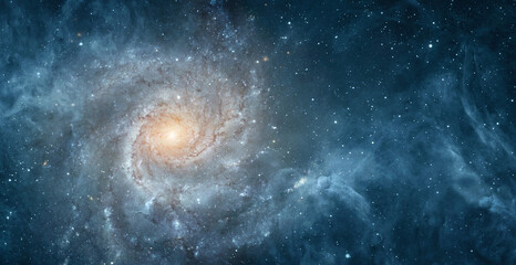 Beautiful galaxy on night sky, stars in the space. Galaxy in outer space. Elements of this image furnished by NASA.