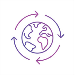 Global Circulation and Environmental Cycle Icon
