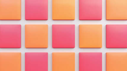 colorful gradient squares on white background