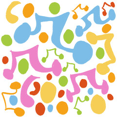 . Vibrant retro abstract background with geometric shapes and bold colors. Perfect for adding a touch of nostalgia to your designs.