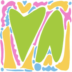 . Vibrant retro abstract background with geometric shapes and bold colors. Perfect for adding a touch of nostalgia to your designs.