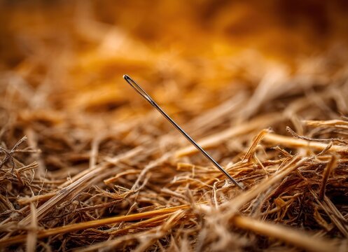 A needle in the hay.