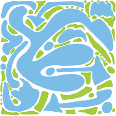 . Vibrant retro abstract background with geometric shapes and bold colors. Perfect for adding a touch of nostalgia to your designs.