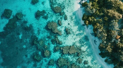 Maldives landscape coral atolls and turquoise waters beautiful nature view