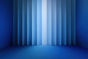 Blue vertical gradient background, light and shadow effects, linear pattern.