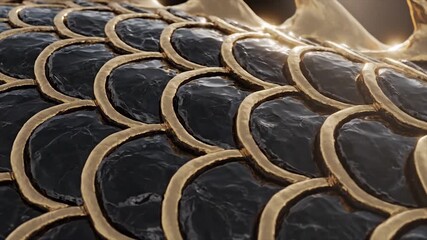 Dragon Scales CloseUp Intricate Texture and Design. - Powered by Adobe